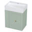 Meuble-lavabo de 20 pouces avec lavabo en céramique-118232499
