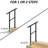HOMLUX Hand Rails for Outdoor Steps, Wrought Iron Railing, Porch And Stair Railing Kit-93389884