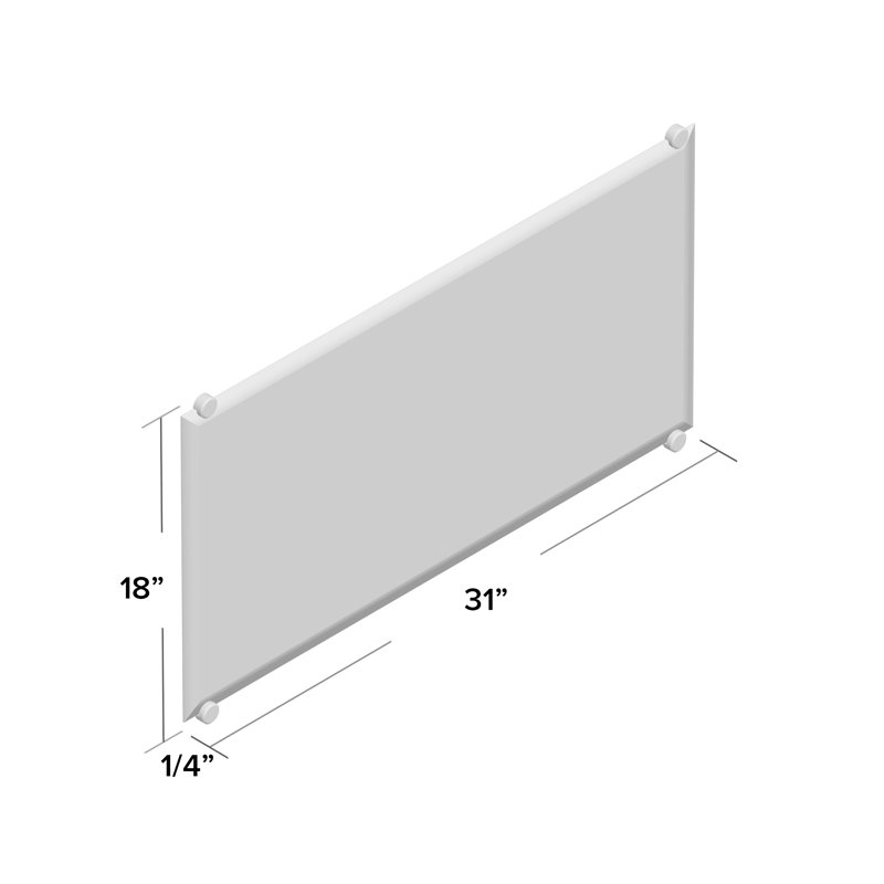 Mansell Flat Mirror, 18" H x 31" W