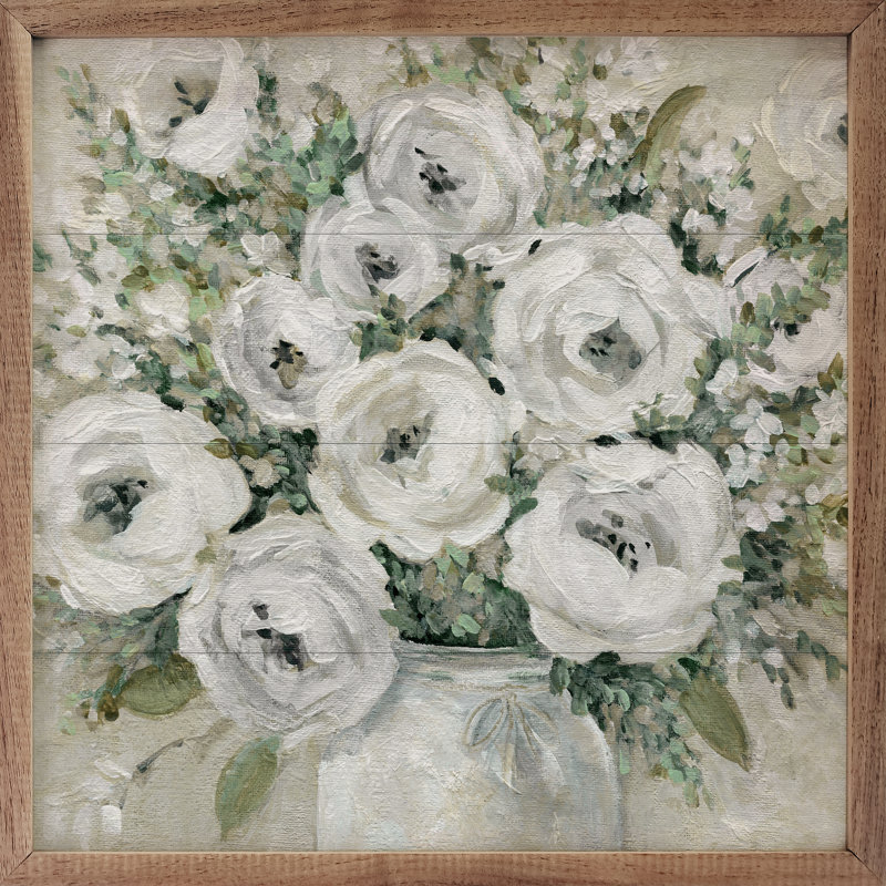 «Simply Soft» par Carol Robinson - Impression sur bois avec cadre flottant, H 24 po x l 24 po