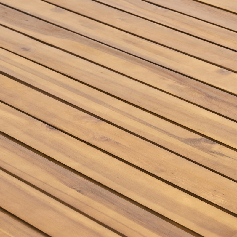 Table d'extérieur en bois de 69 po - Finition pour une atmosphère douillette