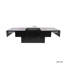 Élégante table basse avec plateau coulissant et rangement caché, centre de table extensible pour des rassemblements de salon confortables