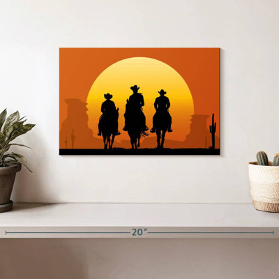 Lelar Cowboys On Horses