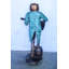 Statue de grenouille jouant de la guitare Nifao, bronze, décor d'art comique 35 po x 24 po x H 62 po