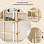 Structure d'escalade et lit pour chat 23,62 po en bois naturel