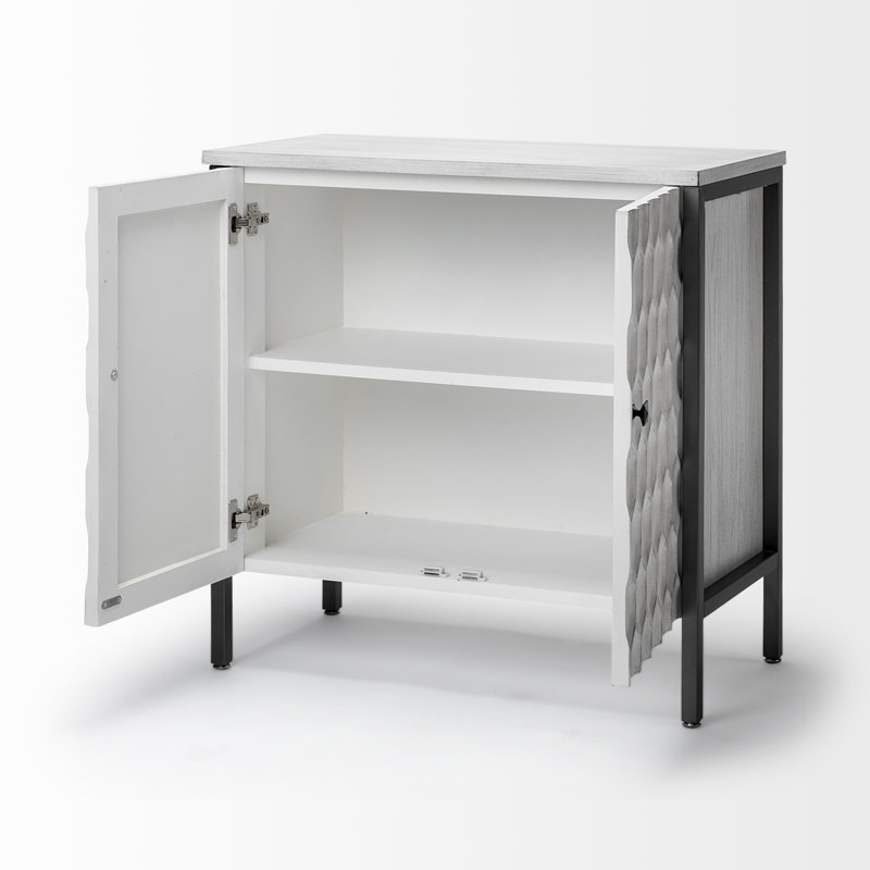 Prather Accent Cabinet, Matte Gray