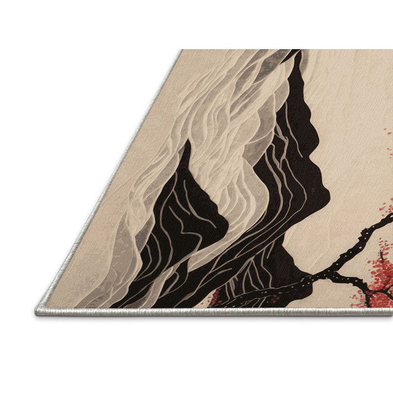 Gentle Sakura Rug, Square 4'