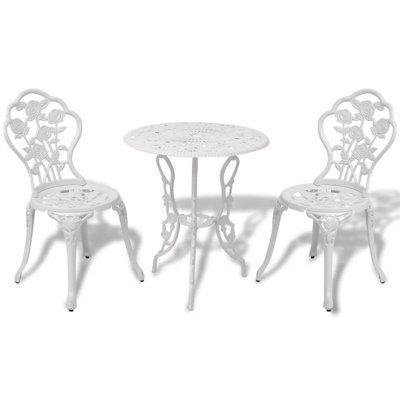 Barreto 3 Piece Bistro Set Cast Aluminium