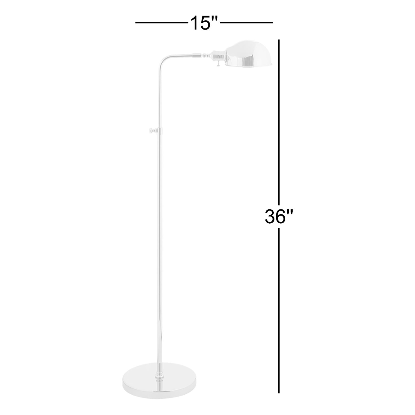 Old Pharmacy 36'' Floor Lamp, Polished Nickel