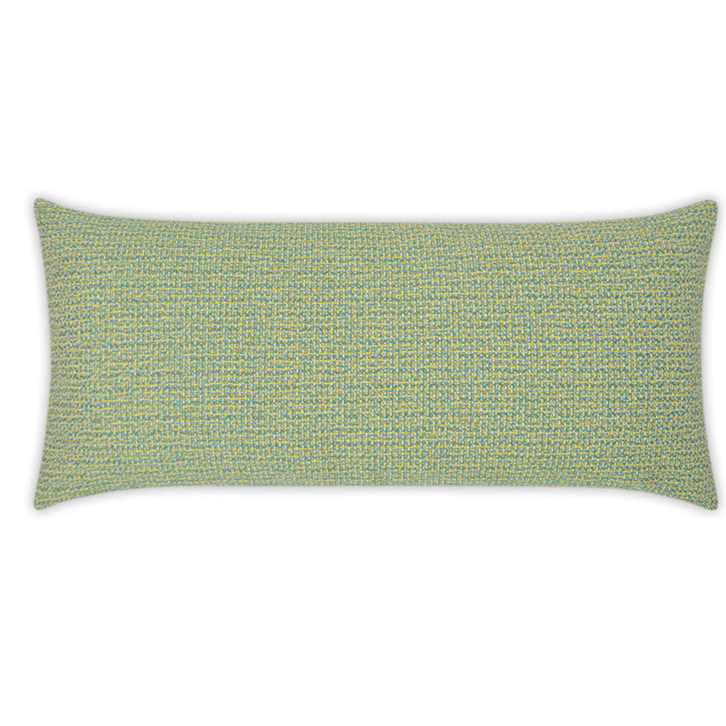 Melan Lumbar Indoor/Outdoor Pillow Cover & Insert, Caribe