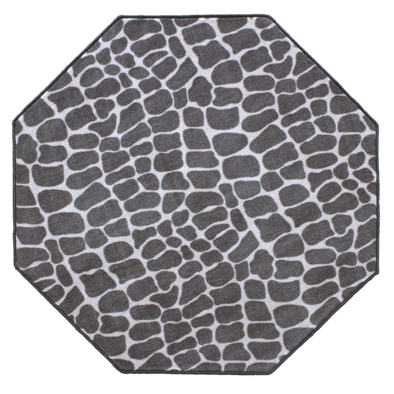 Chaima Animal Print Indoor Rug, Octagon 6'