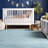 Clarita Striped Wool Baby Blue Area Rug-1831939699