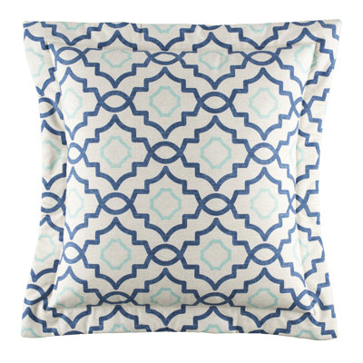 Belmont Harbor Traditional Cotton Geometric Euro Sham