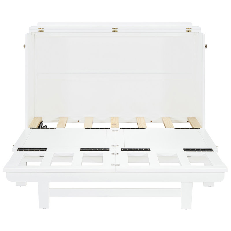 Lit double avec fonction - Élégant, compact, pour tout emplacement, grand tiroir de rangement, chambres d'amis pratiques et pliables