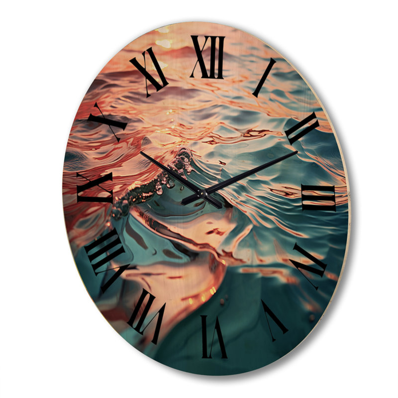 Raphaelle Solid Wood Wall Clock, Extra Large