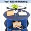 Armoire à chaussures bleue rotative avec 6 couches pour un rangement efficace et une conception moderne