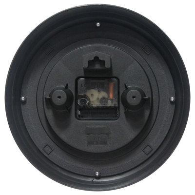 Midcentury/Modern Round Plastic Wall Clock 9.5 Inches