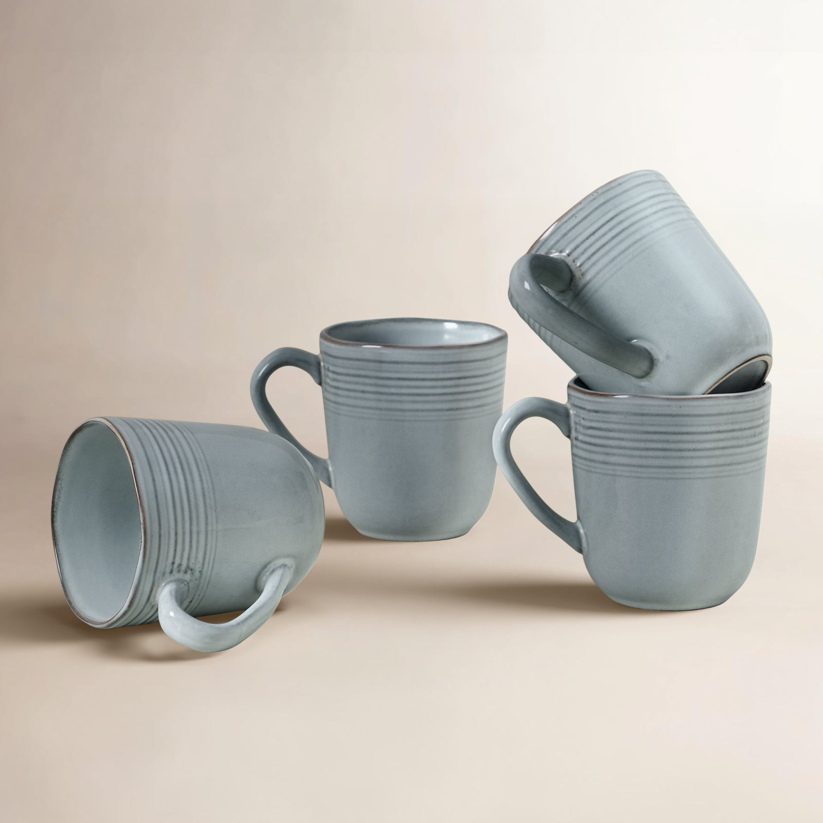 Birch Lane™ Evansburg 14oz Stoneware Coffee Mug- Service for 4 & Reviews | Birch Lane