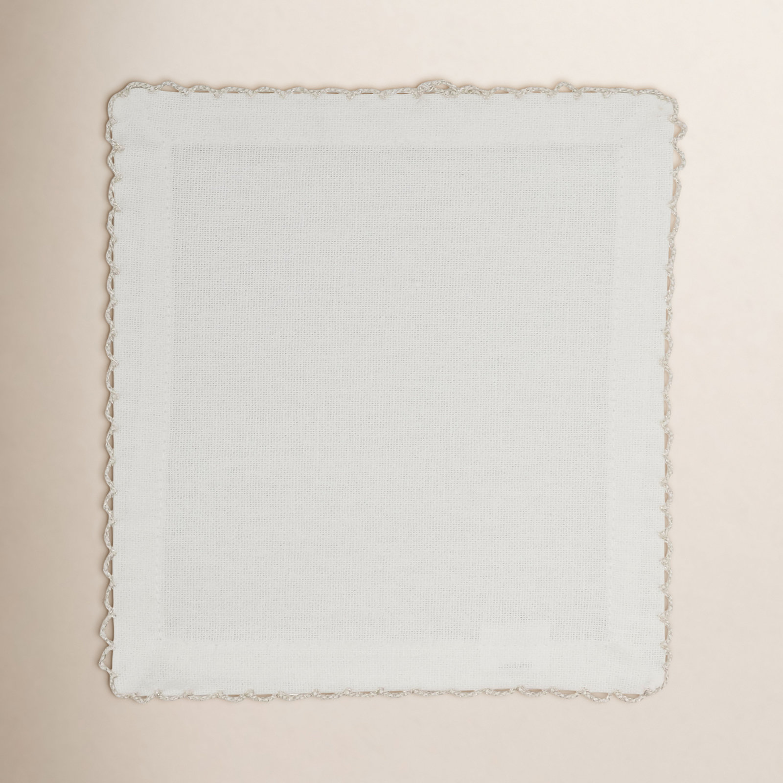 Vessie 20" Cotton Napkin, Silver, 18" x 18"