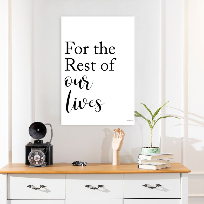 «Coffee Together Rest Of Our Lives Set II», art contemporain abstrait, H 24 po x l 16 po
