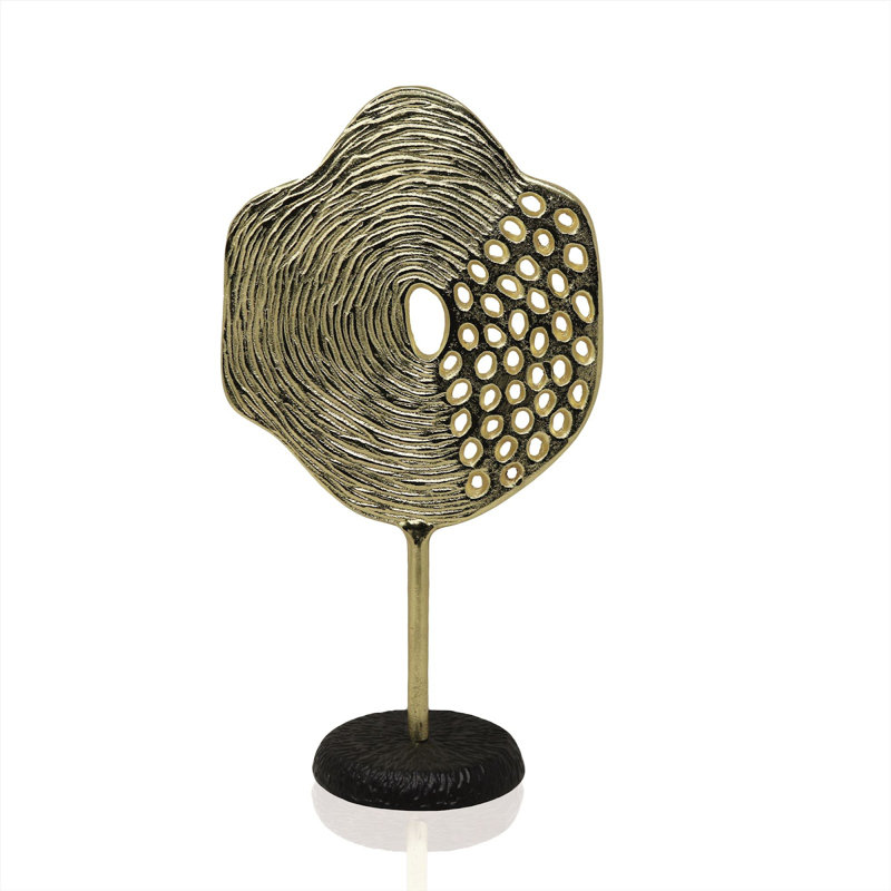 Sculpture abstraite médaillon
