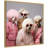 Golden Lady Dogs by The Creative Bunch Studio Framed Canvas Wall Art Print-291188739