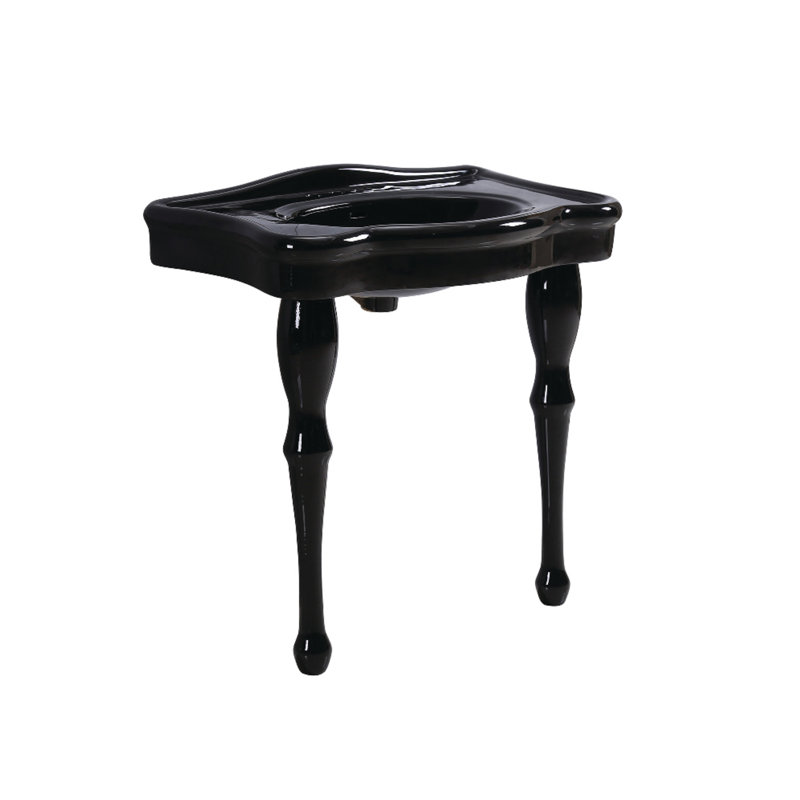 Kingston Brass Imperial 32-Inch Ceramic Console Sink, 4" Centerset