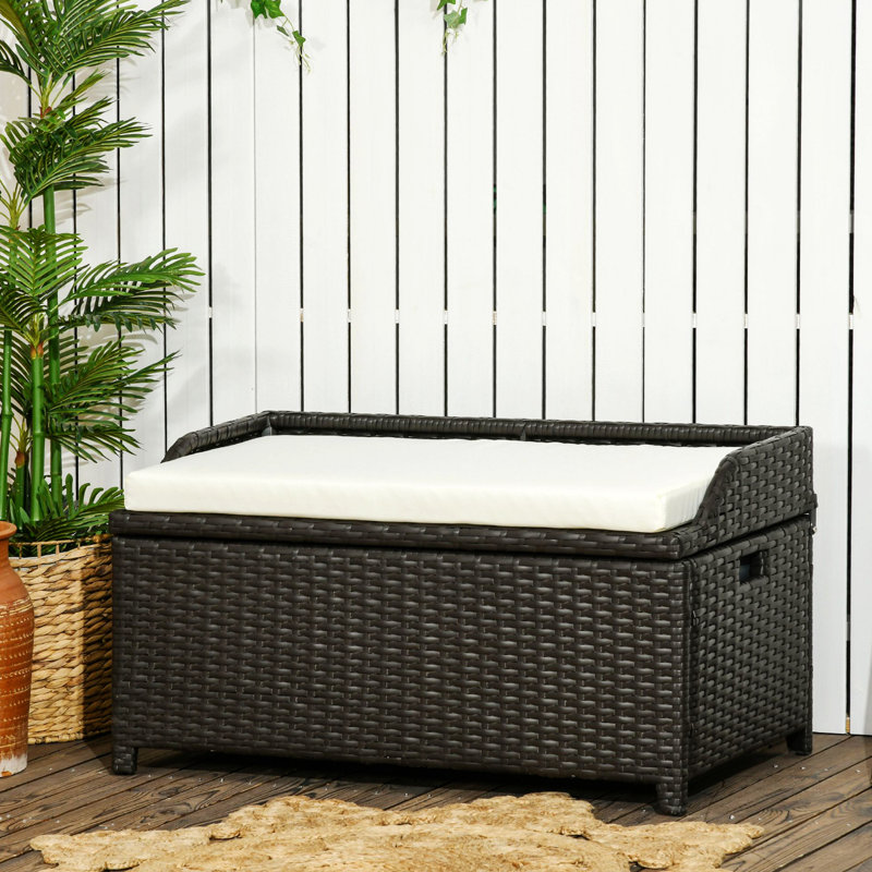 Banc d'extérieur Jeriann, Blanc crème
