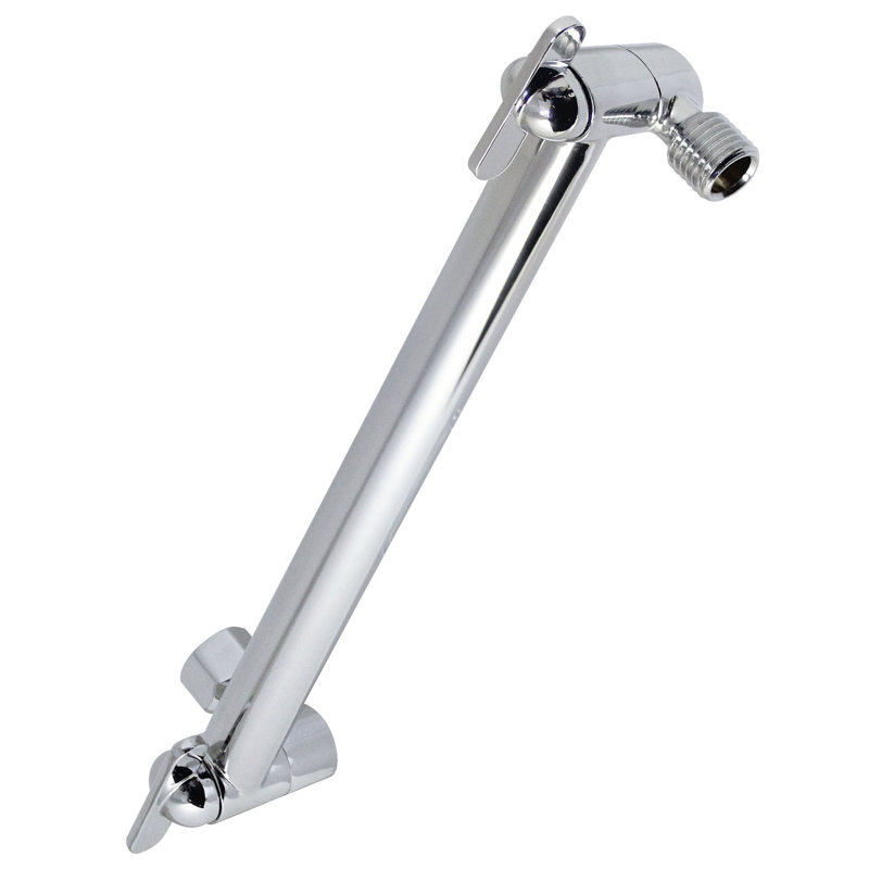 Bras de douche réglable, Chrome poli