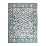 Hand-Knotted High-Quality Green Area Rug