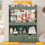 Boîte de rangement pour jouets de 51,7 po de hauteur, rangement pour animaux en peluche de grande capacité avec 2 tiroirs de rangement mobiles, 3 cubes de rangement, bibliothèque pour chambre d'enfant, salle de jeux (vert)-448699762