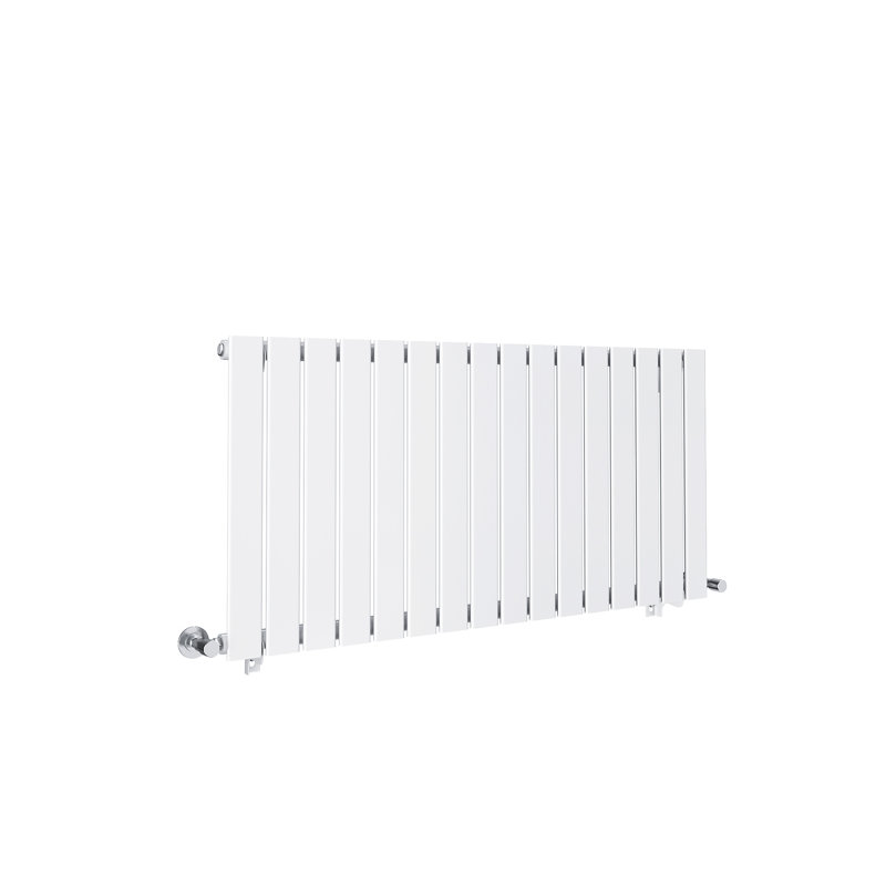 Sydnee Horizontal Designer Radiator, White, 60cm H x 121.6cm W x 4.9cm D