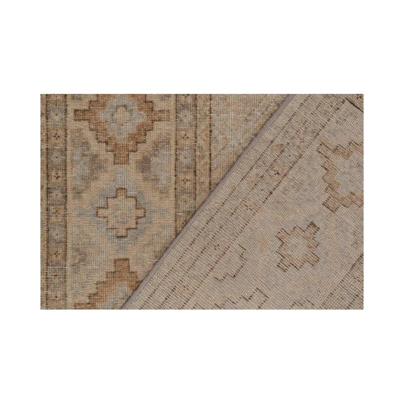 Distressed Homage Hand Knotted Wool Geometric Area Rug, Rectangle 15' x 24'