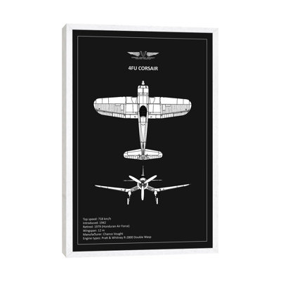 BP CV F4U-Corsair 1 Piece Wall Art on Canvas