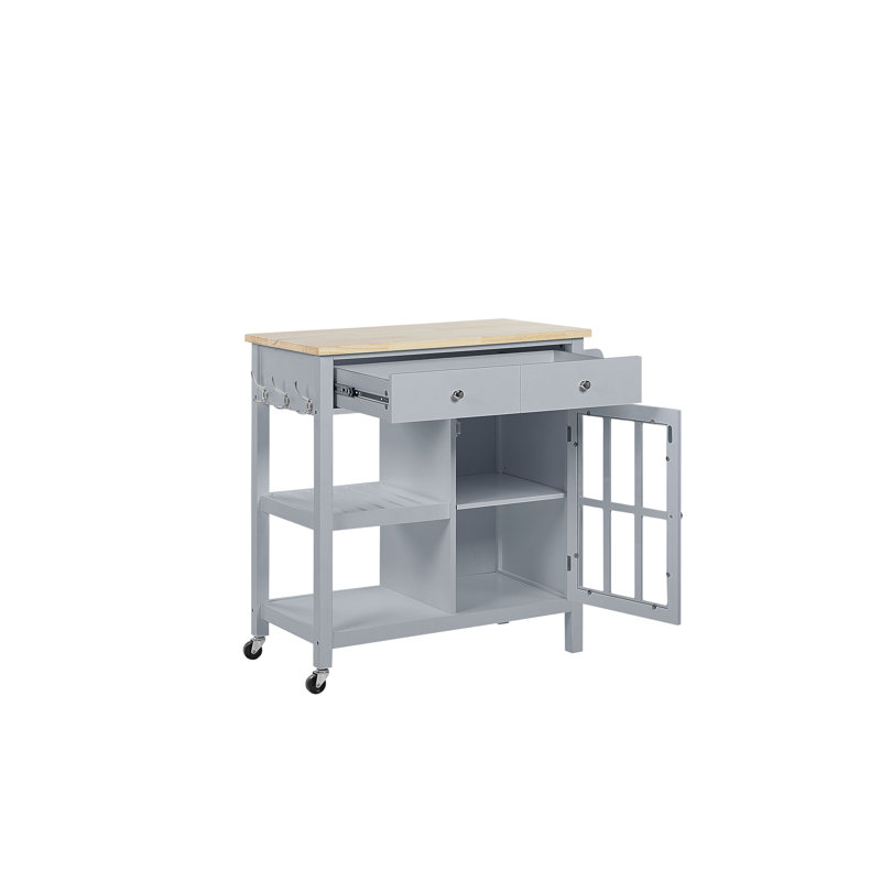 Neill Wood Kitchen Trolley, Grey