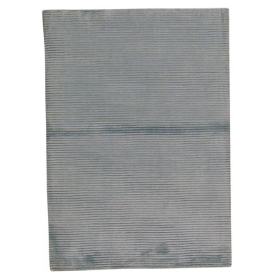 Tapis bleu clair noué à la main de haute qualité
