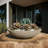 Oceanside Shallow Concrete Planter-714593616-714593617