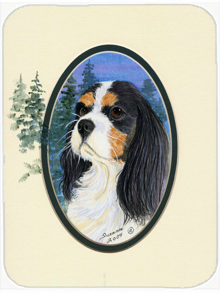 Planche à découper en verre east urban home cavalier épagneul