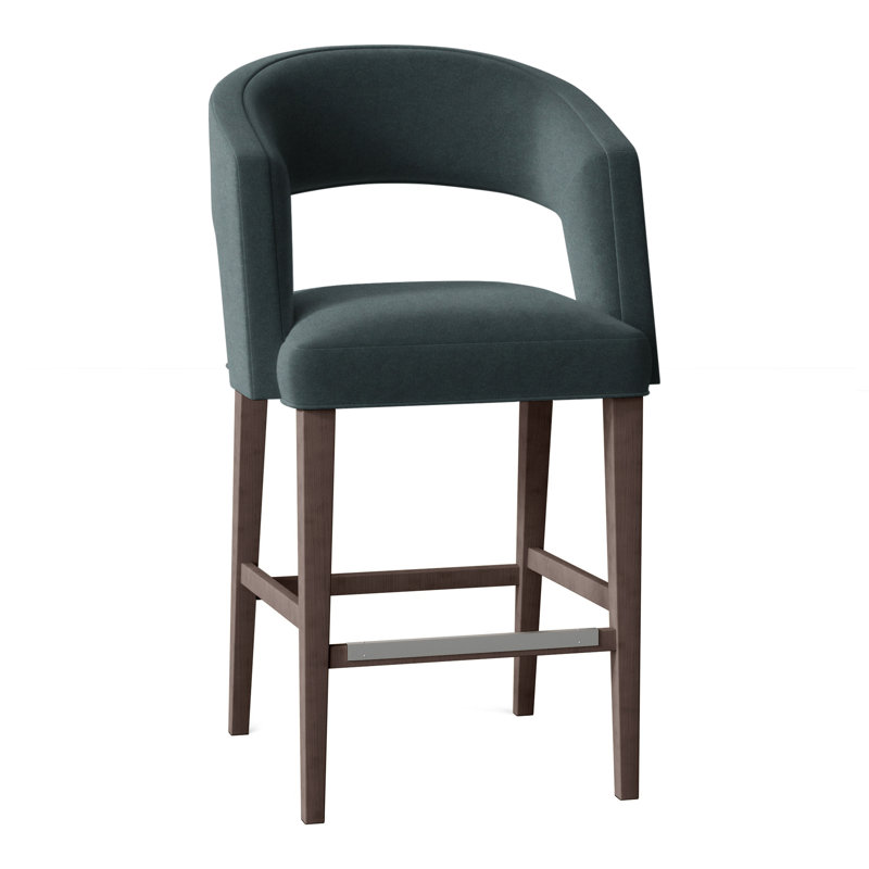 Bryant Upholstered Stool with Solid Wood Frame, Tobacco, Perigold Scardino Alabaster