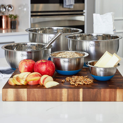 Viking 10 Piece Stainless Steel Mixing Bowl Set with Lids