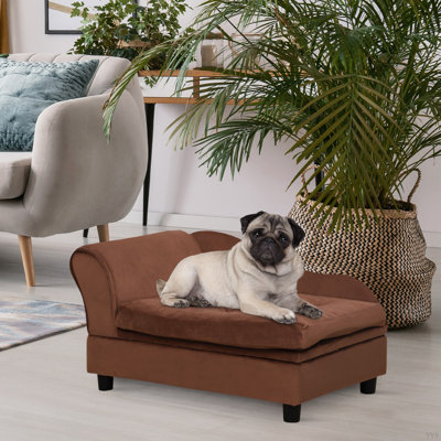 Lit de luxe pour chien avec rangement caché Pawhut