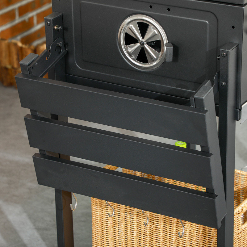 CLIY Freestanding Charcoal Gas Grill