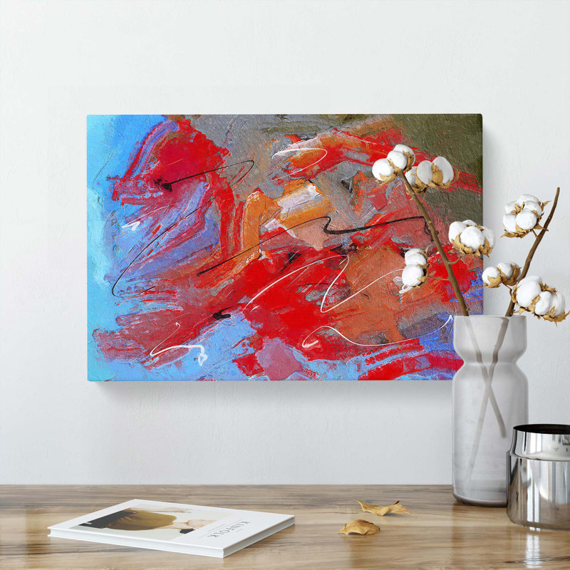 Abstract Art Painting Vol.82 - Wrapped Canvas Painting, 40cm H x 60cm W x 3cm D