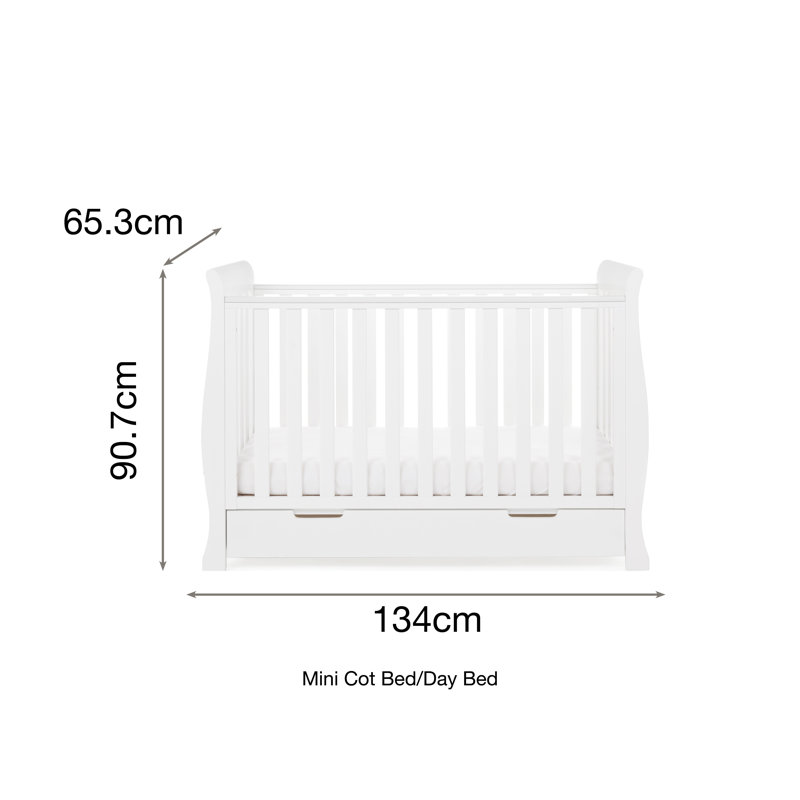 Stamford Mini Cot Bed, White