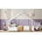 House Bed with Roof and Colorful Lights, Metal Bed Frame-1418938721-1418938732