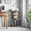 Metal,Manufactured Wood 76cm H Media Shelves