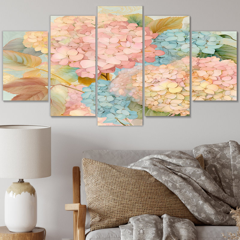 Beedeville - Hydrangea Canvas Print - 5 Panels