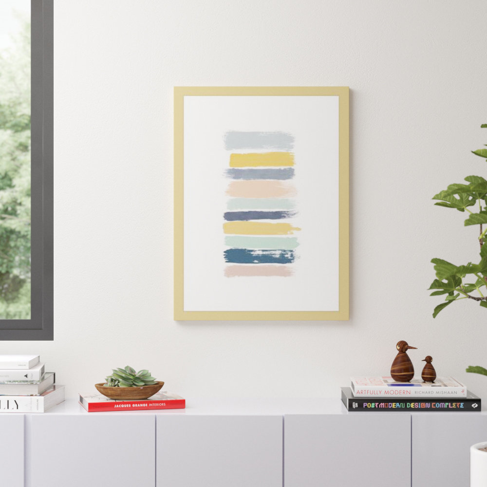 " Pastel Stripes " by Orara Studieo Ebern Designs