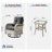Three-Piece Outdoor Swivel Chair Set-1847364725