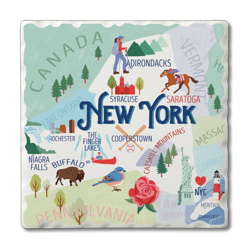 Ensemble de sous-verres 4 pièces Thirstystone New York